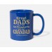 Vintage Retro Grandad Grandpa Grandfather Gift Royal Blue Mugs